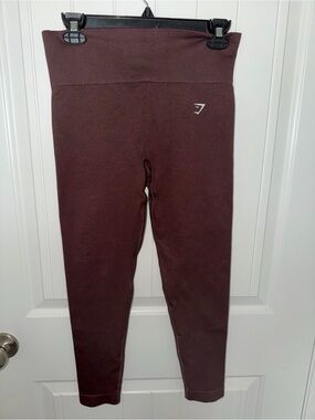 Gymshark High-Waist Maroon Leggings